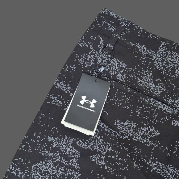 Under Armour Golf Printed Shorts Men’s 38 NWT Black/Gray 10" Inseam - Picture 9 of 10